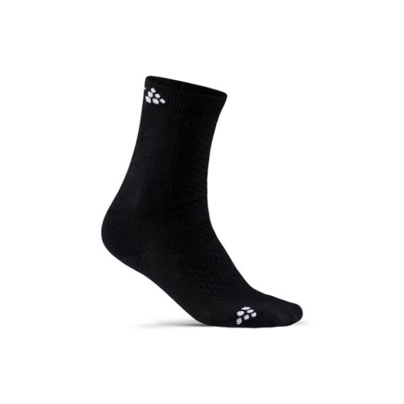 Dětské teplé ponožky CRAFT Warm Mid 2-pack černá