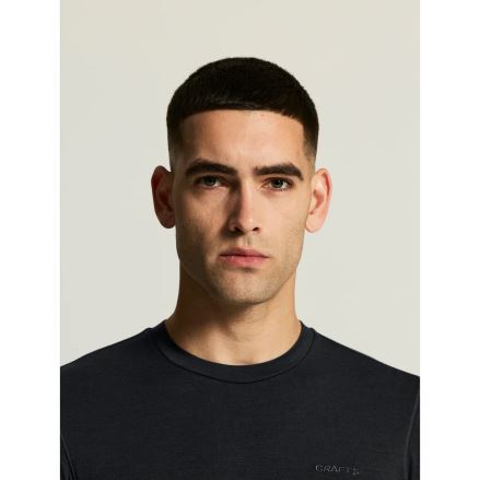 Pánské termotriko Craft Wool 95 LS black melange (6)