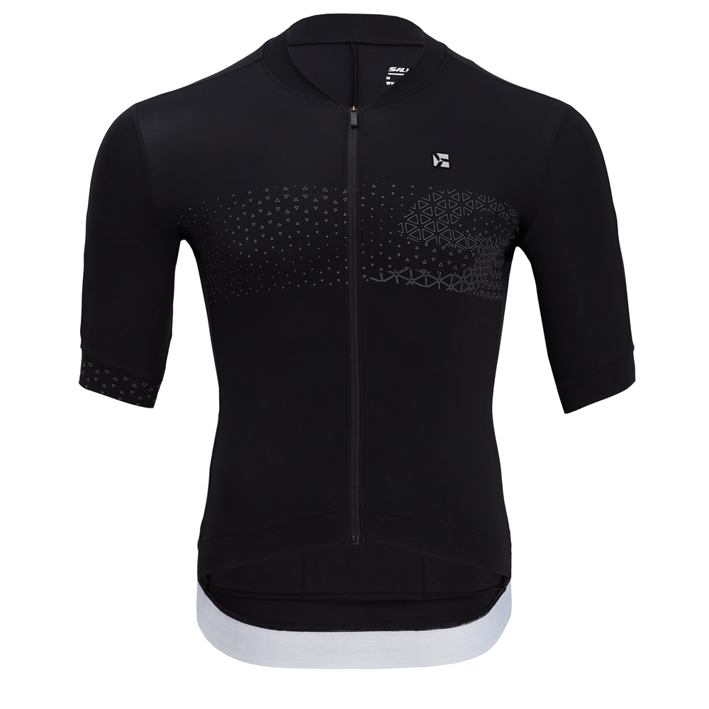 Pánský cyklistický dres Silvini Ansino Black white L