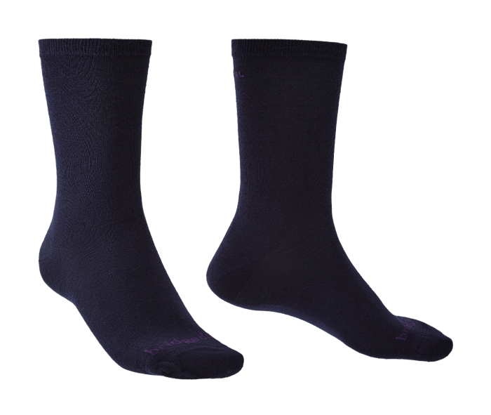 Ponožky Bridgedale Liner Thermal Liner Boot x2 navy/428 S (3-5,5)