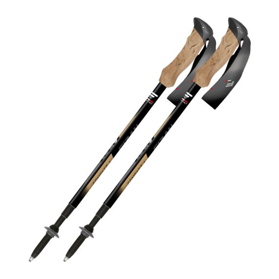 Trekové hole Fizan Compact 4 Tech beige