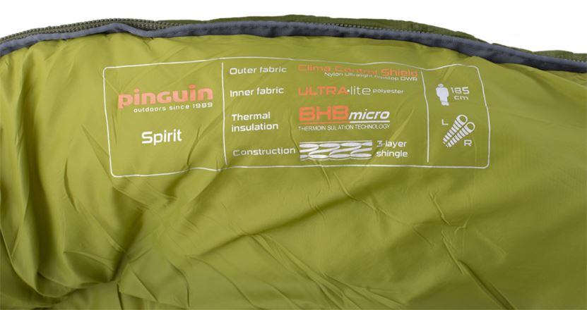 Spací pytel Pinguin Spirit Green Levý (6)