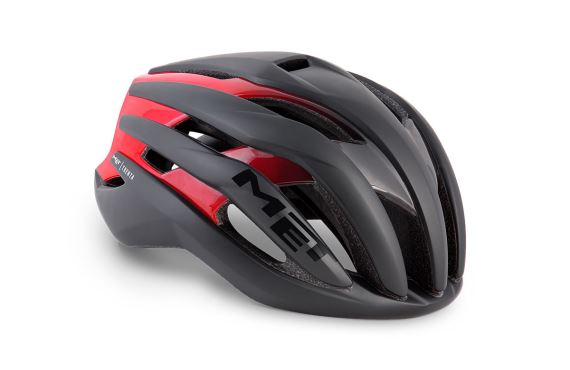 Cyklistická helma MET Trenta černá/shaded červená matná/lesklá
