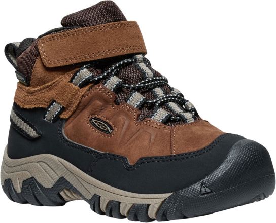 Dětské turistické boty Keen Targhee IV Mid WP Children bison/brindle