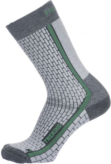 Hřejivé ponožky nad kotník HUSKY Treking NEW šedá/zelená