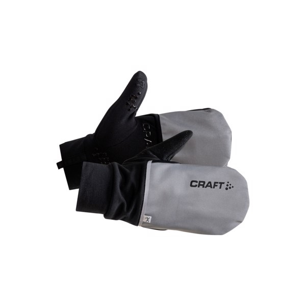 Cyklistické kombinované rukavice CRAFT Hybrid Weather černá/šedá L