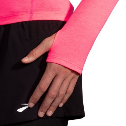 Dámské triko Brooks High Point Long Sleeve růžová (3)