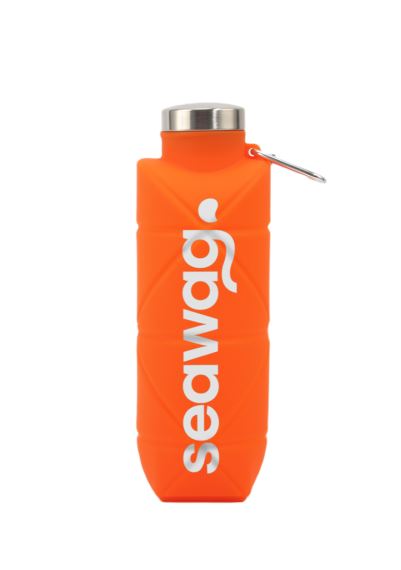 Silikonová skládací lahev 700ml SEAWAG orange