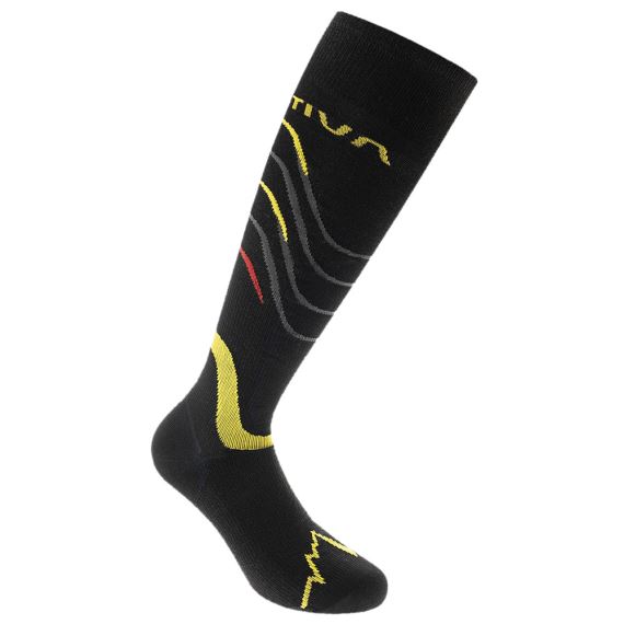 Podkolenky LA SPORTIVA Skimo Race Socks Black/Yellow