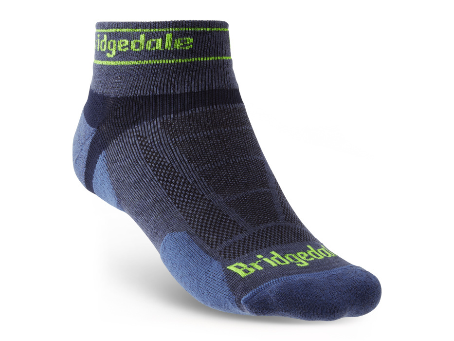 Pánské běžecké ponožky Bridgedale Trail Run UL T2 MS Low blue L (9-11,5 UK)