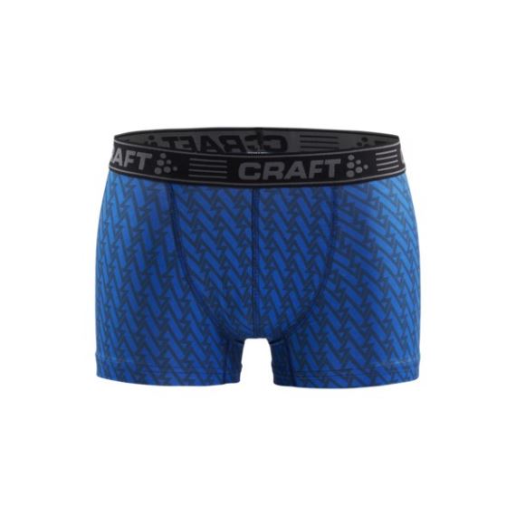 Pánské funkční boxerky CRAFT Greatness 3" modrá/černá
