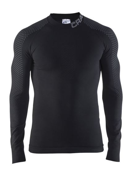Pánské funkční tričko s dlouhým rukávem CRAFT Warm Intensity černá