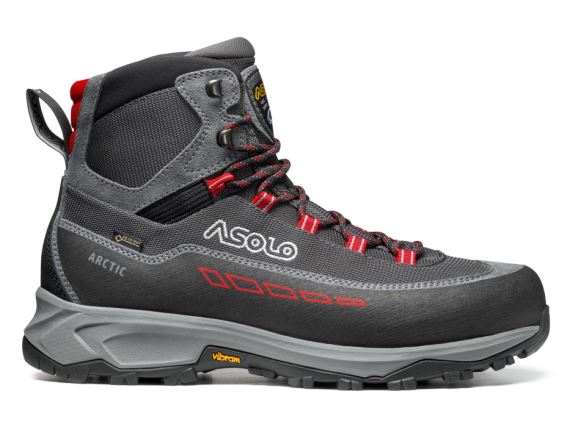Pánské zateplené trekové boty Asolo Arctic GV MM grey/gunmetal/red