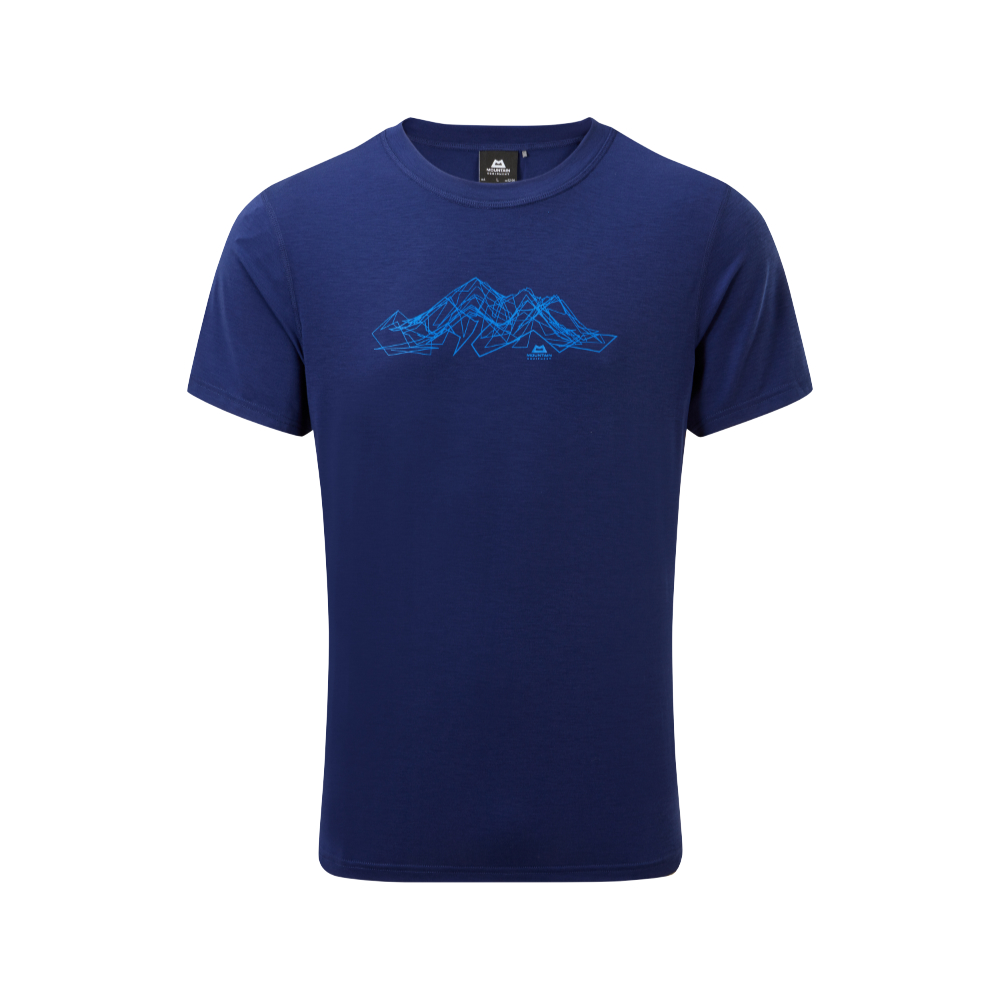 Pánské funkční tričko Mountain Equipment Groundup Mountain Tee Medieval blue XL