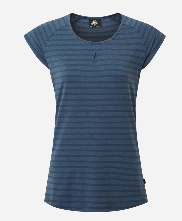 Dámské tričko Mountain Equipment W´s Equinox Tee denim blue stripe M