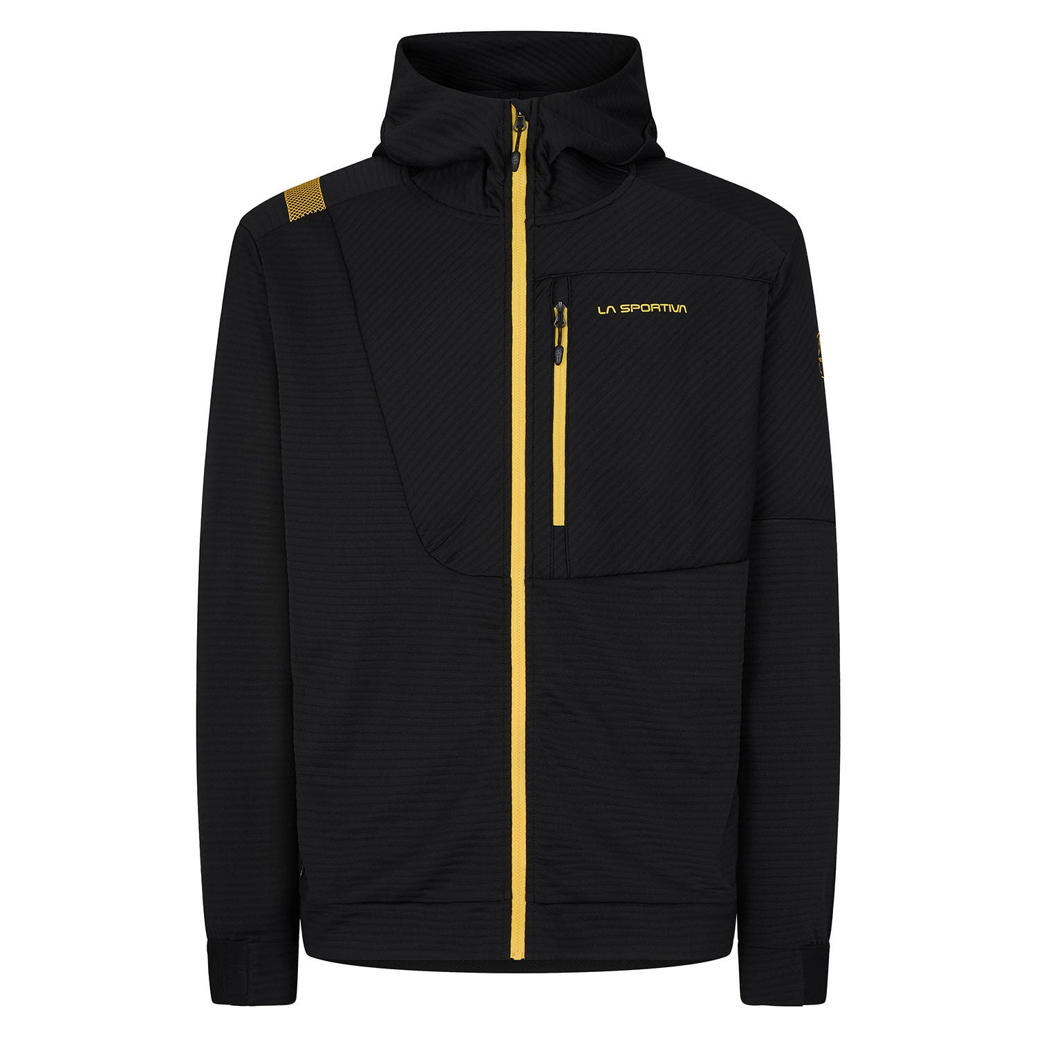 Pánská mikina La Sportiva Mood Hoody M Black/Yellow L