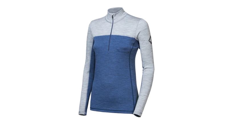 Funkční triko Sensor Merino Bold Zip cool blue/cool gray