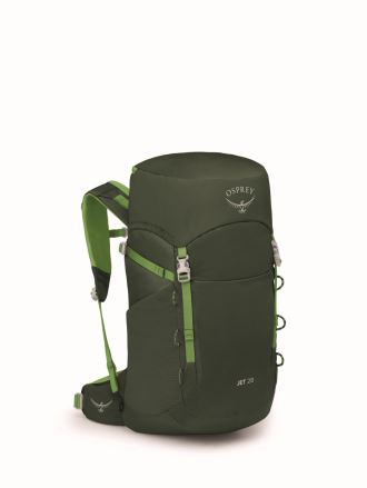 Dětský batoh Osprey Jet 28L green canopy/limeline green