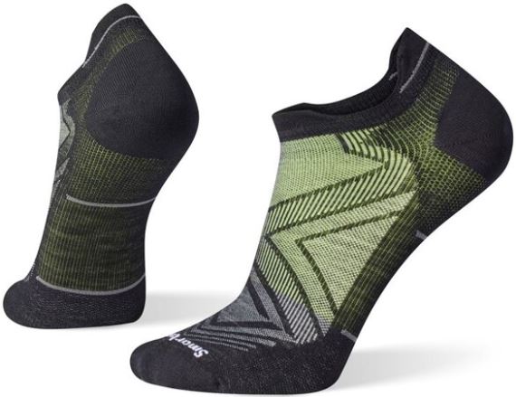 Pánské běžecké ponožky SmartWool Run Zero Cushion Ankle Socks Black