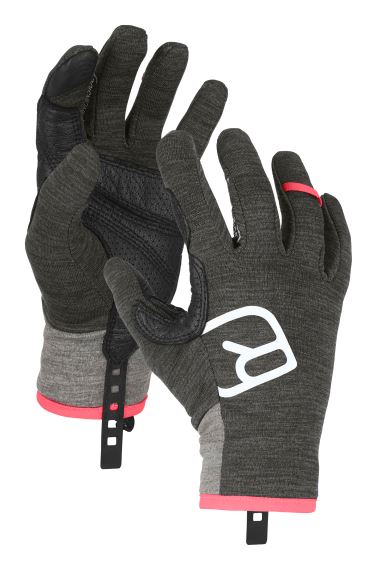 Dámské rukavice ORTOVOX Fleece Light Glove Dark grey blend
