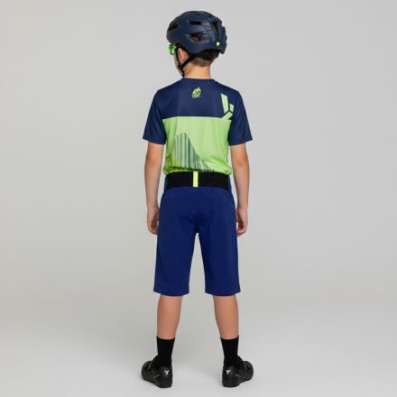 Dětské kraťasy Silvini CP2649 Acri blue-neon (3)