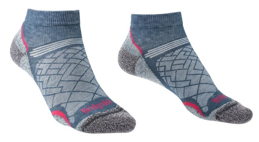 Dámské ultralehké ponožky Bridgedale Hike Ultralight T2 Coolmax Performance Low dark denim S (3-4,5 UK)