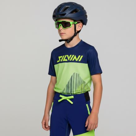 Dětské kraťasy Silvini CP2649 Acri blue-neon (2)