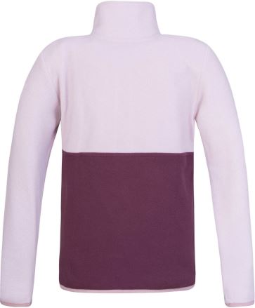 Dětská fleece mikina Hannah Mint JR violet ice/fig (1)