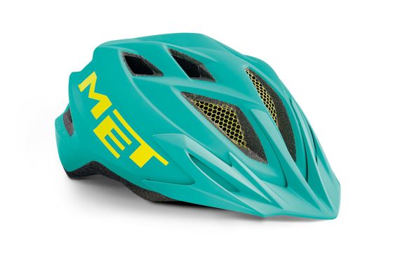 Juniorská cyklistická helma MET Crackerjack emerald zelená