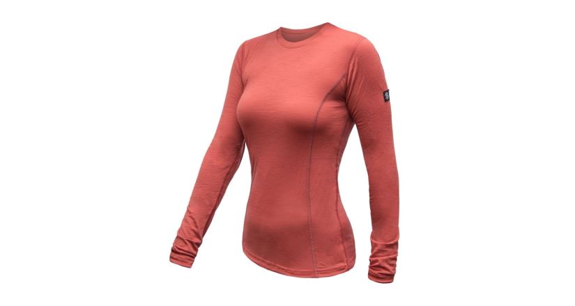 Dámské funkční tričko s dlouhým rukávem Sensor Merino Active Terracotta