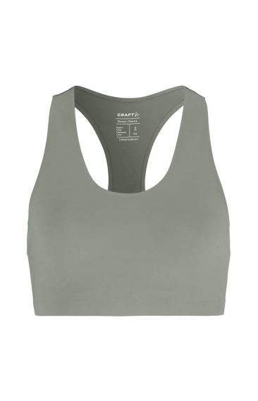 Přední pohled na sportovní podprsenku CRAFT Collective Padded zelená.