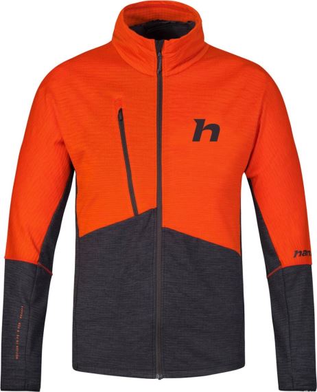 Pánská mikina Hannah Niro spicy orange/anthracite mel