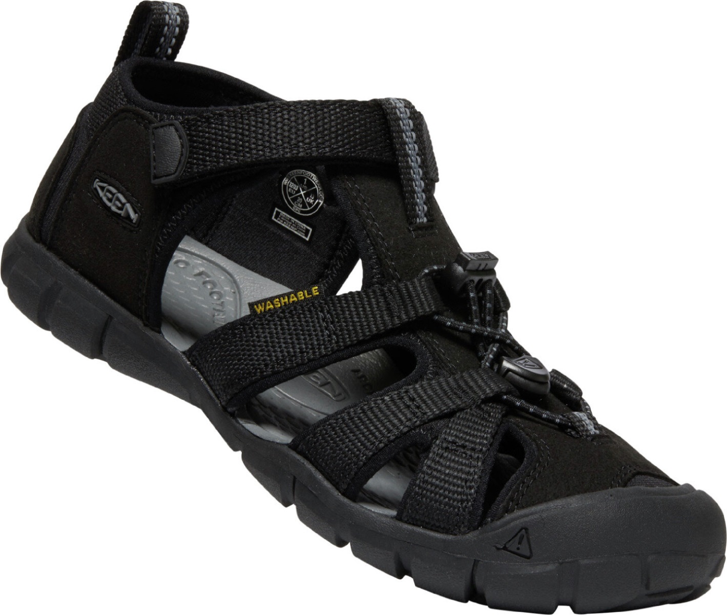 Dětské sandály Keen Seacamp II CNX Youth black/grey 34EU