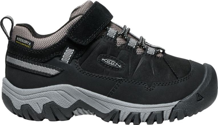 Dětská nepromokavá bota Keen Targhee IV Low WP Children black/steel grey (3)