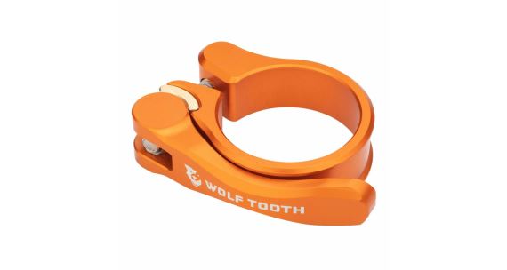 Sedlová objímka Wolf Tooth Quick release 31.8mm oranžová