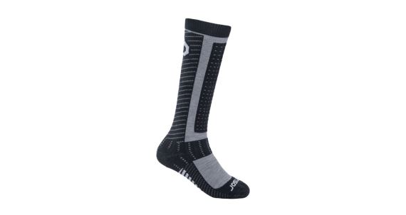 Vysoké teplé ponožky Pro Merino Černá/šedá