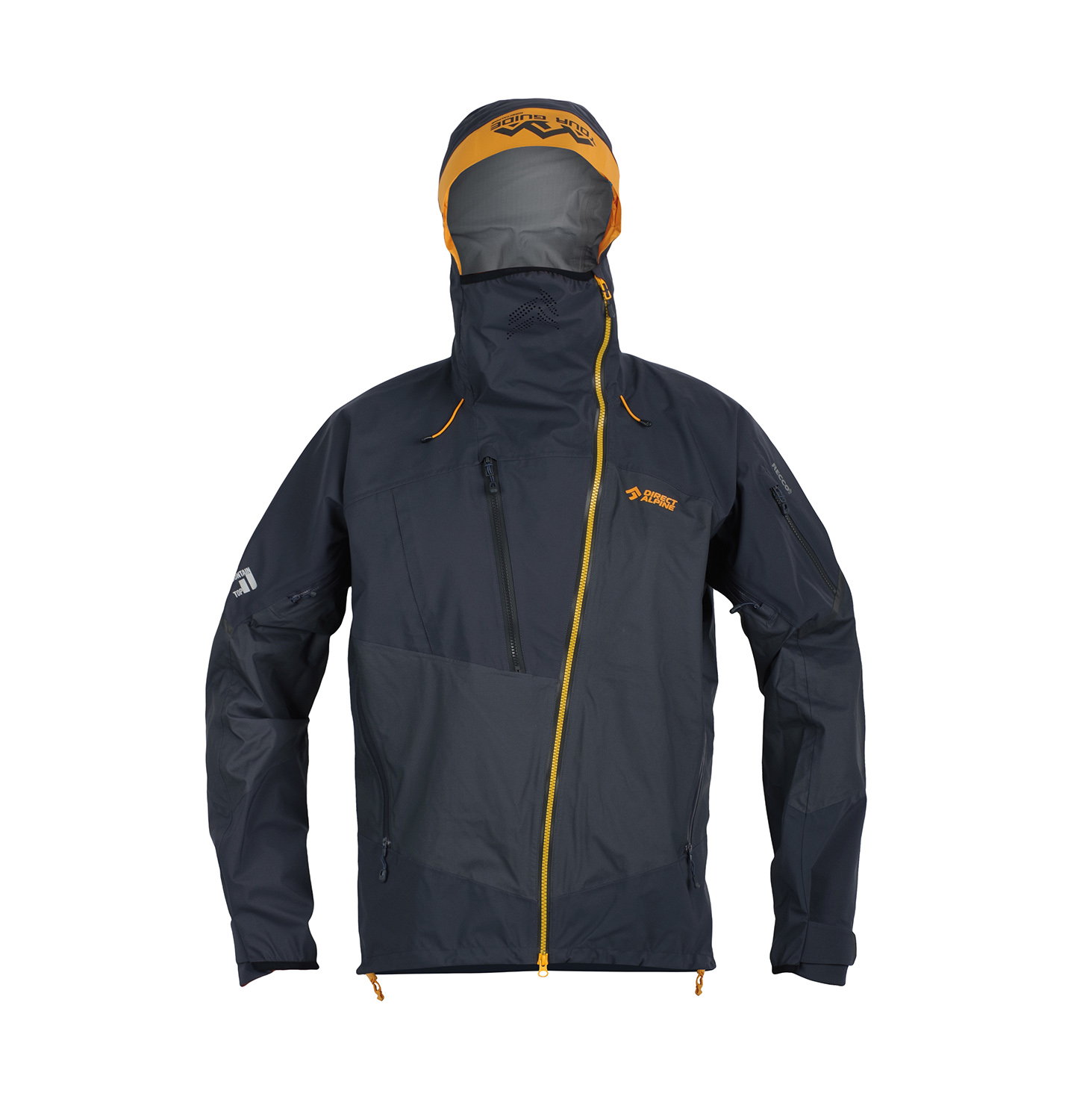 Pánská hardshell bunda Direct Alpine Guide 8.0 anthracite/mango L