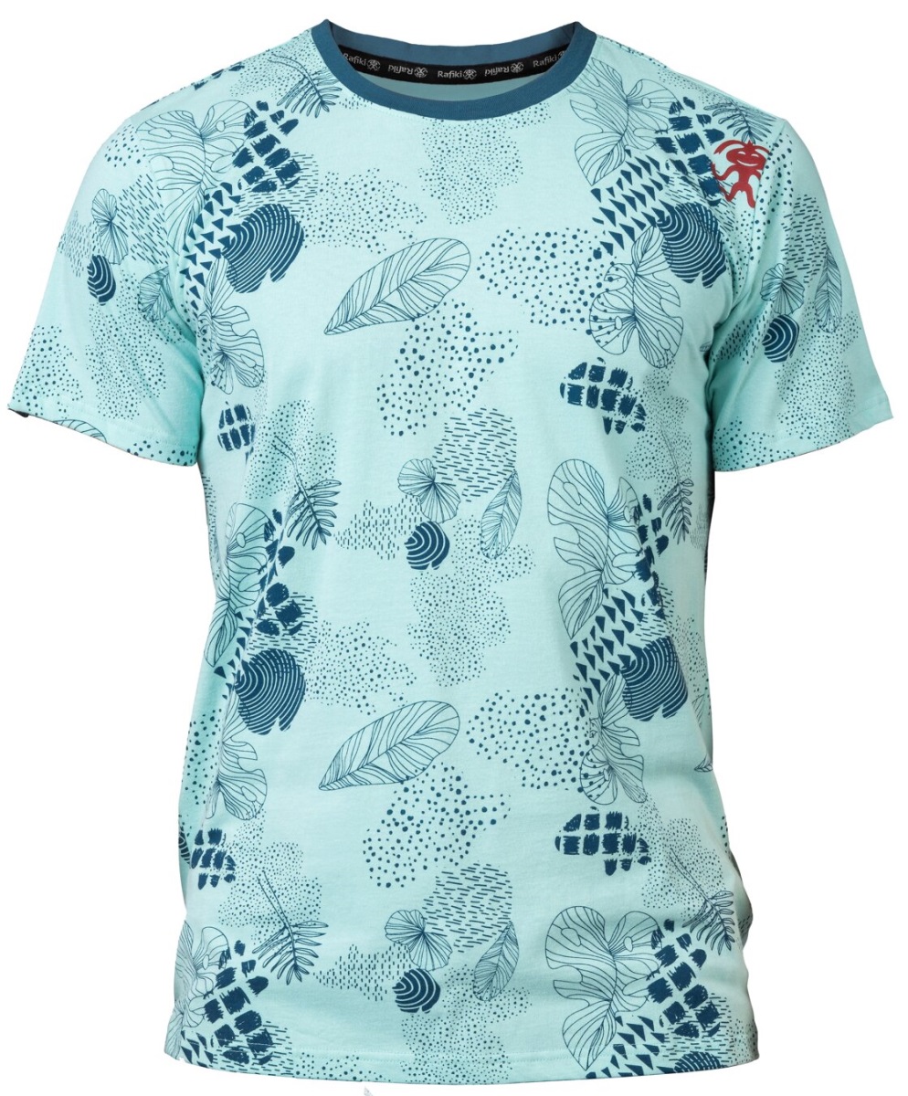 Pánské tričko Rafiki Slack Print eggshell blue modrá XL