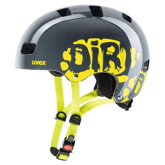 Dětská cyklistická helma Uvex  KID 3, Dirtbike Grey-Lime
