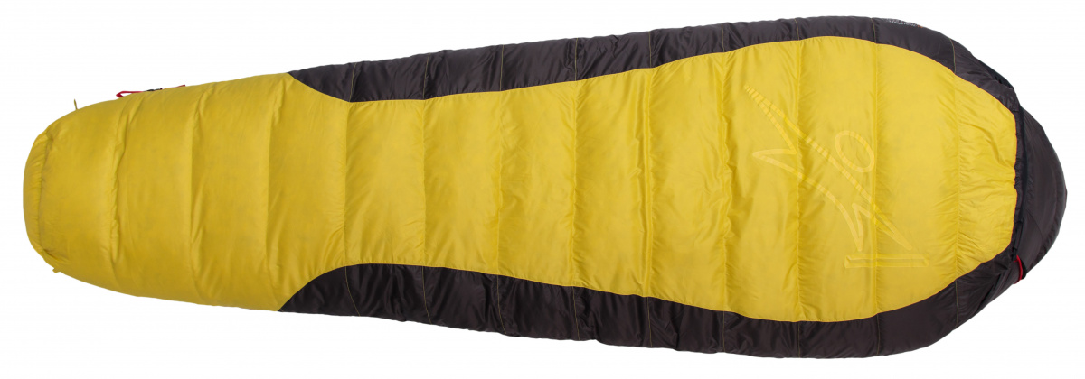 Spacák Warmpeace VIKING 1200 195 cm Wide yellow/grey/black levý