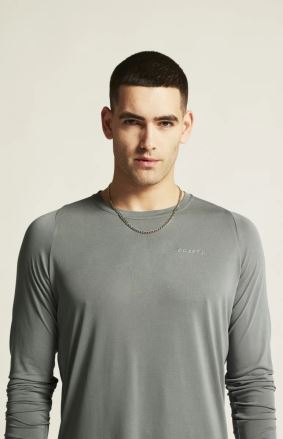 Pánské tričko Craft CORE Essence Bi-blend LS zelená (6)