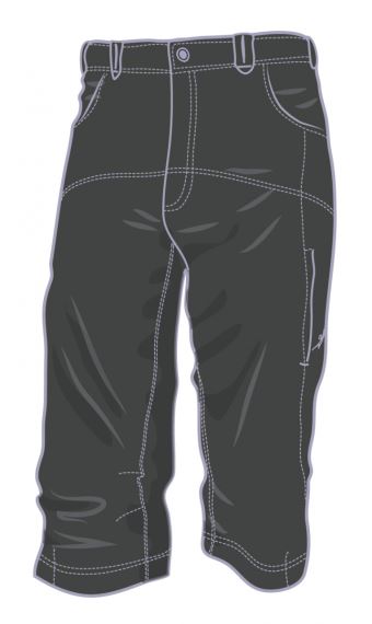Pánské 3/4 kalhoty Warmpeace Boulder dark grey