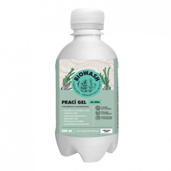 Prací gel na vlnu Biowash rozmarýn/lanolin 250 ml
