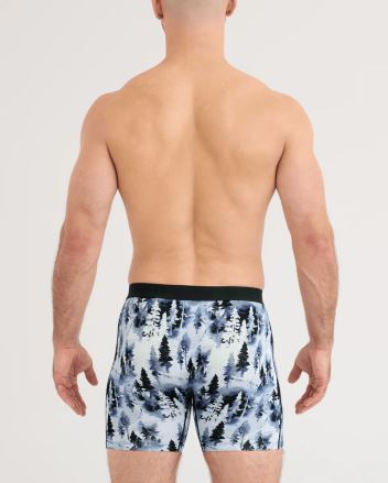 Pánské boxerky SAXX Vibe Xtra Soft Comfort Boxer Brief forestland-midnight blue (2)