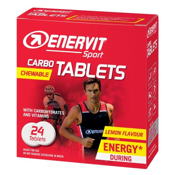 Energetické tablety Enervit Carbo tablets 24 ks citron