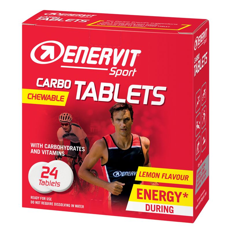 Energetické tablety Enervit Carbo tablets 24 ks citron