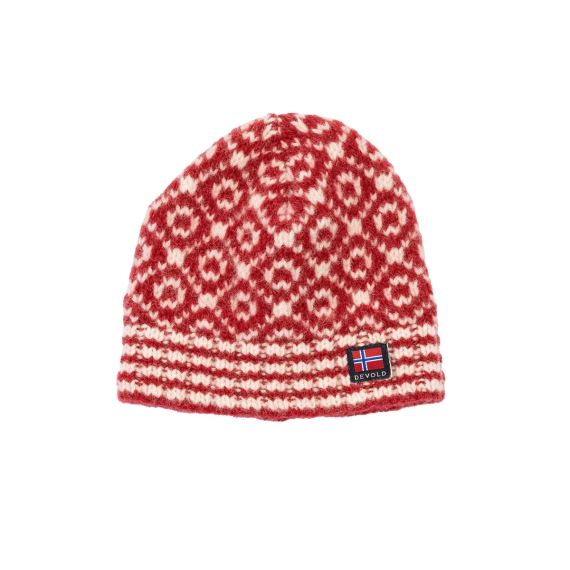 Čepice Devold Svalbard Wool Beanie hindberry/offwhite 58