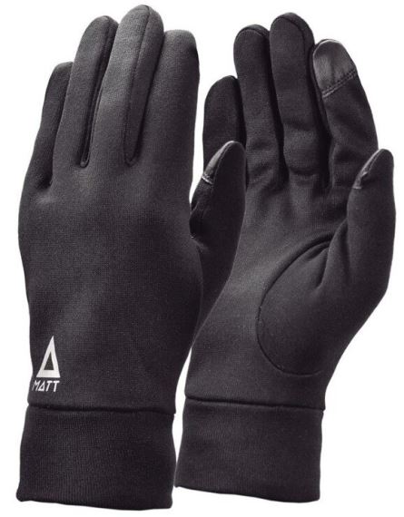 Unisex běžecké rukavice Matt Warmstretch Gloves black
