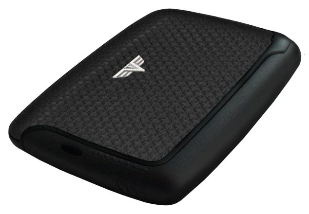 Pouzdro Tru Virtu Card Case PEARL - leather Carbon Black