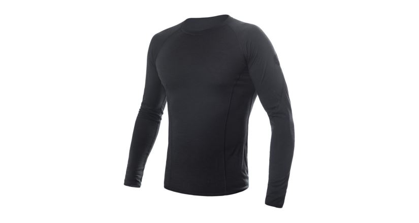 Pánské funkční tričko s dlouhým rukávem Sensor Merino Air Černá